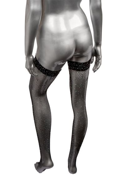 Панчохи в дрібну сітку зі стразами CalExotics, чорний sexstyle | Зображення 3
