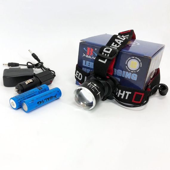 Фонарь аккумуляторный для рыбалки BL-T09B-P90, Сверхмощный налобный фонарь, IM-369 Водонепроницаемый фонарь | Зображення 1