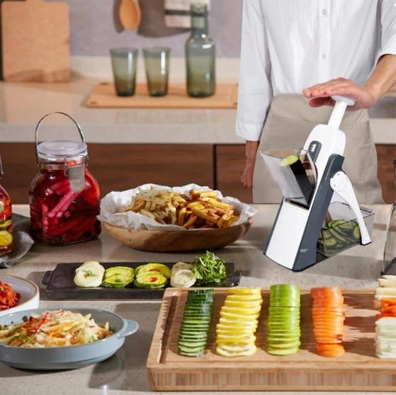 Терка для овощей Brava Spring Slicer Ресторанное качество нарезки овощей на вашей кухне | Зображення 3