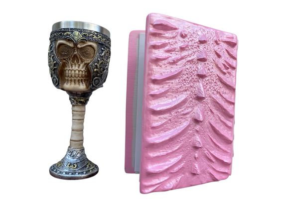 Подарунковий набір Келих 3D Череп у Шоломі та Блокнот 3D «Дракон Єдинорога» | Зображення 1