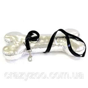 Повідець для собак Croci Leatherette шкірозамінник нейлон чорний 1.5х120 см C5079238