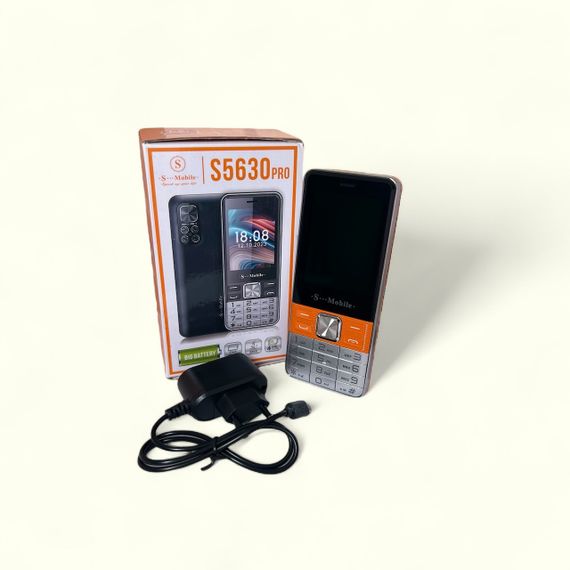 Кнопковий мобільний телефон на 4 сім карти AIEK s-mobile 5630 Orange | Зображення 4