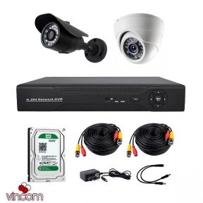 Комплект AHD видеонаблюдения CoVi Security AHD-11WD KIT  HDD500