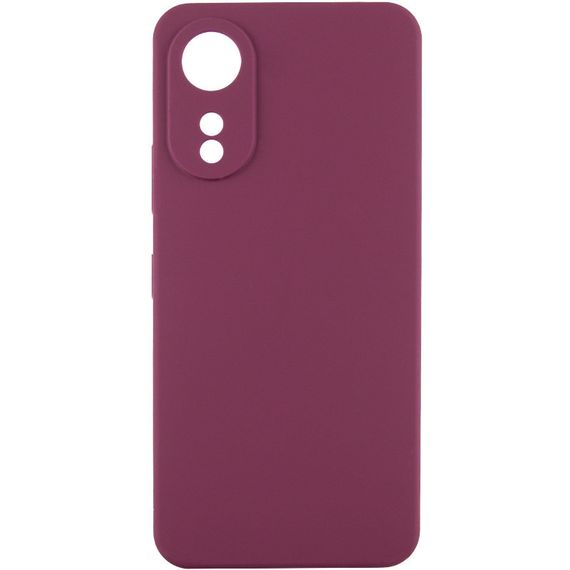 Чехол Silicone Cover Lakshmi Full Camera (AAA) для Oppo A78 4G Бордовый / Plum
