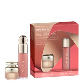 Набір рум'ян та парфумів Rare Beauty Mini Fragrance & Blush - Happy Set