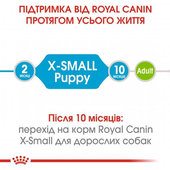 Корм Royal Canin X-Small Puppy сухий для цуценят малих порід 0.5 кг | Зображення 2
