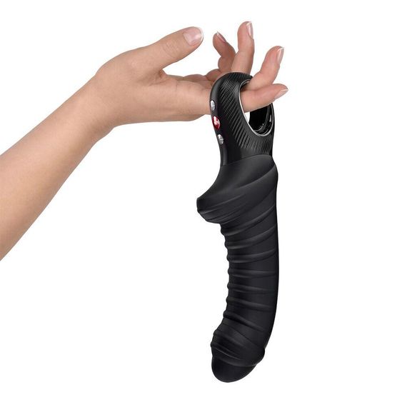 Вибратор для точки G Fun Factory TIGER Black, ребристый, подходит для анальной стимуляции Sex Aura | Зображення 2