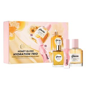 Набір Gisou Honey Gloss Hydrating Trio (hair oil, hair parfume, lip oil watermelon)