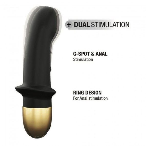 Вібратор Dorcel Mini Lover Black 2.0 перезаряджуваний, для точки G і масажу простати Sex Aura | Зображення 5
