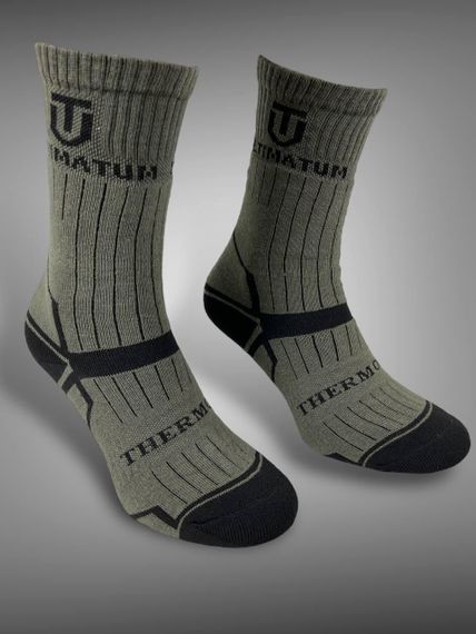 Термошкарпетки ULTIMATUM ThermoPro високі Олива,носки тактичні теплі зимові ,армійські оливкові шкарпетки