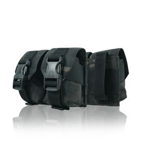 Тактический подсумок под 2 гранаты Kiborg Dark Multicam