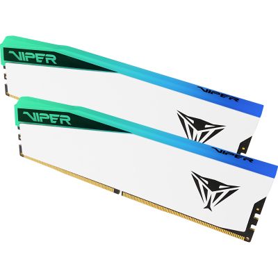Модуль памяти для компьютера DDR5 32GB (2x16GB) 6400 MHz Viper Elite 5 RGB Patriot (PVER532G64C32KW)