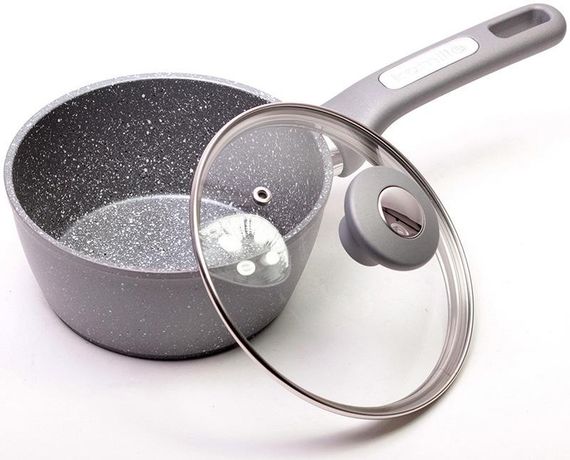 Ківш Kamille Grey Gotland Ø16см зі скляною кришкою | Зображення 1