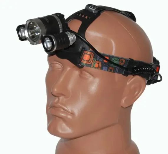 Мощный налобный светодиодный фонарик 3 в 1 RJ-3000, налобный фонарь, светодиодный фонарь | Зображення 4