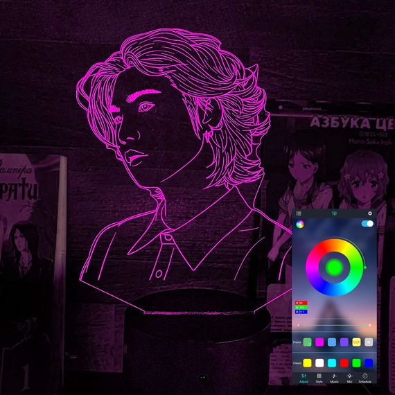 Акриловий світильник-нічник керування з телефона BTS Шуґа tty-n002241