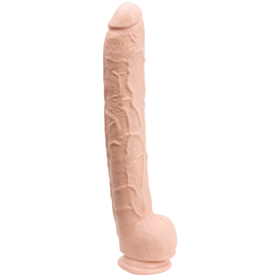 Фалоімітатор Doc Johnson Dick Rambone Cock White, діаметр 6 см, довжина 42 см, ПВХ Sex Aura | Зображення 1