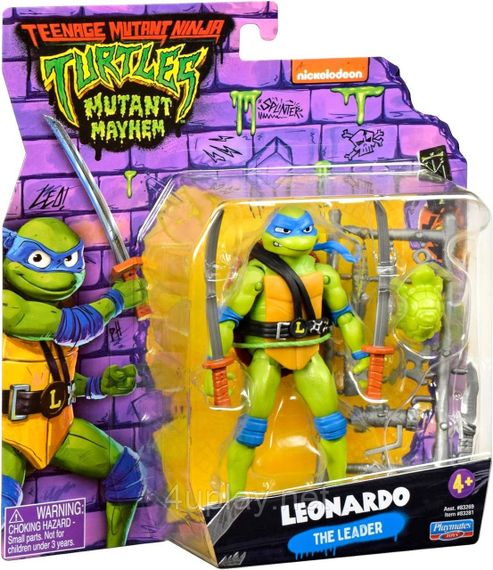 Фігурка Черепашки-ніндзя Леонардо 11,5 см Teenage Mutant Ninja Turtles Mutant Mayhem 4.5” Leonardo TMNT Оригінал | Зображення 5