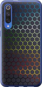 Чехол на Xiaomi Mi 9 SE Переливающиеся соты "498u-1674-17620"