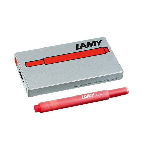 Комплект картриджей Lamy T10 5шт, красный