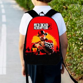 Рюкзак детский RDR"Red Dead Redemption2" 34х27см,городской ранец для мальчика с принтом (00439)
