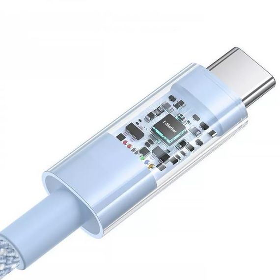Дата кабель Baseus Gem Fast Charging Type-C to Type-C 100W (2m) (P10373000111-01) Blue | Зображення 2