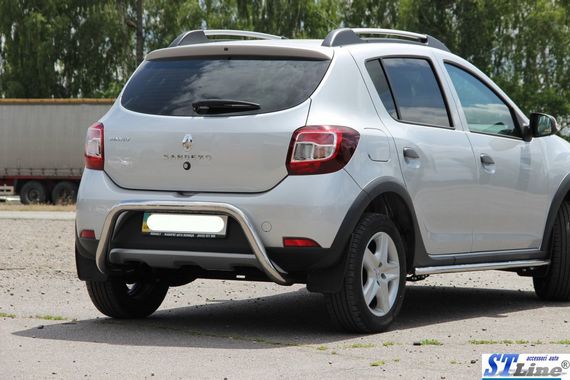 Задня дуга AK007 (нерж) для Dacia Sandero 2013-2020 рр | Зображення 2