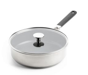 Сотейник со стеклянной крышкой KitchenAid СSS СС005704-001 26 см 3.6 л серебристый