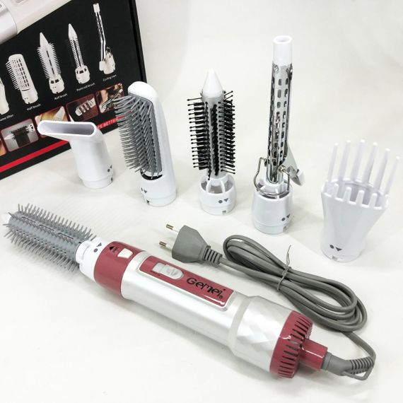 Универсальная многофункциональная фен-расческа для волос Gemei GM-4836 7 в 1, Фены для сушки волос BJ-71 | Зображення 2