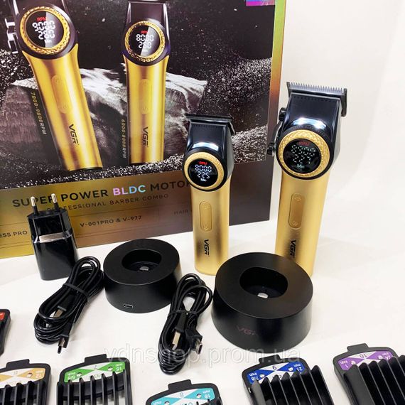 Практичная машинка для стрижки волос VGR 2 в 1 V-001 V-977 GOLD, Машина для стрижки в домашних условиях IY-85 | Зображення 1