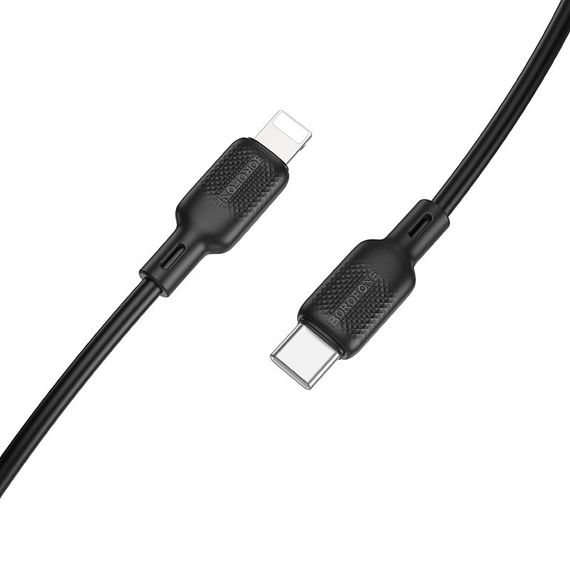 Дата кабель Borofone BX113 Lenny Type-C to Lightning 27W (3m) Black | Зображення 3