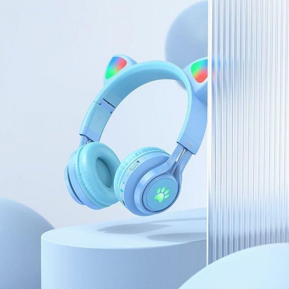 Бездротові навушники Hoco W39 Cat Ear tooth, безпровідні навушники з котячими вушками | Зображення 2