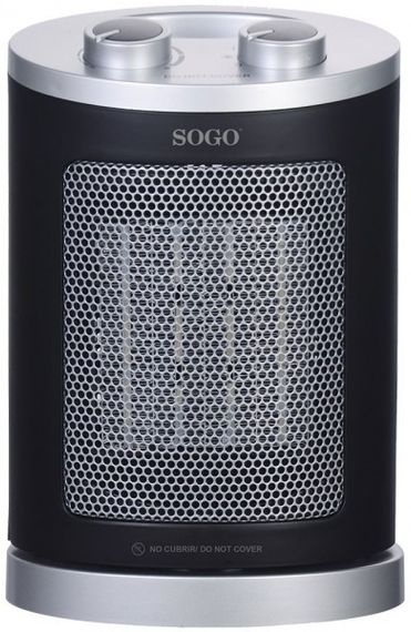 Якісний побутовий тепловентилятор обігрівач SOGO CAL-SS-18365 дуйчик | Зображення 1