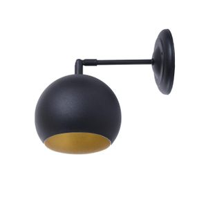 Бра (світильник настінний) Bowl W150 Чорний, Золото, Atmolight