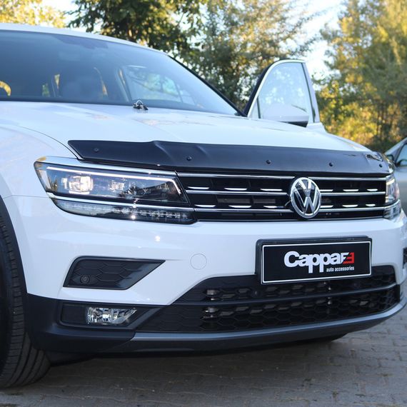 Дефлектор капота (EuroCap) для Volkswagen Tiguan 2016-2024 | Зображення 1