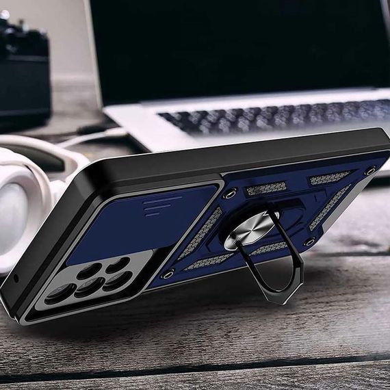 Чохол Ummi Camshield Serge Ring для Samsung Galaxy A53 5G Синій | Зображення 1