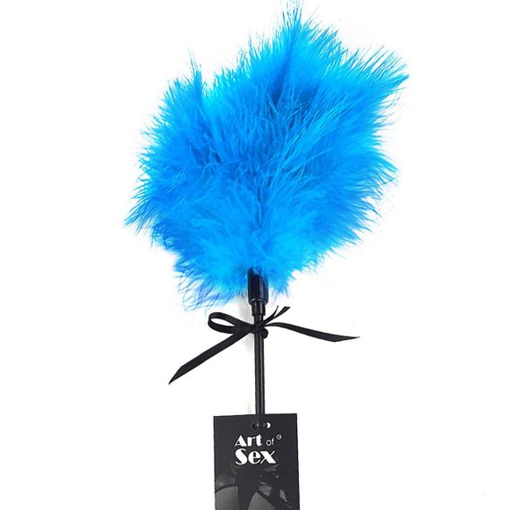 Щекоталка со шлепалкой Пика Art of Sex – Puff Peak, голубая sexstyle | Зображення 2