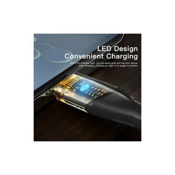 Дата кабель USB 2.0 AM to USB-C 2.0m 7A black Essager (EXCT-XJA01-P) | Зображення 4