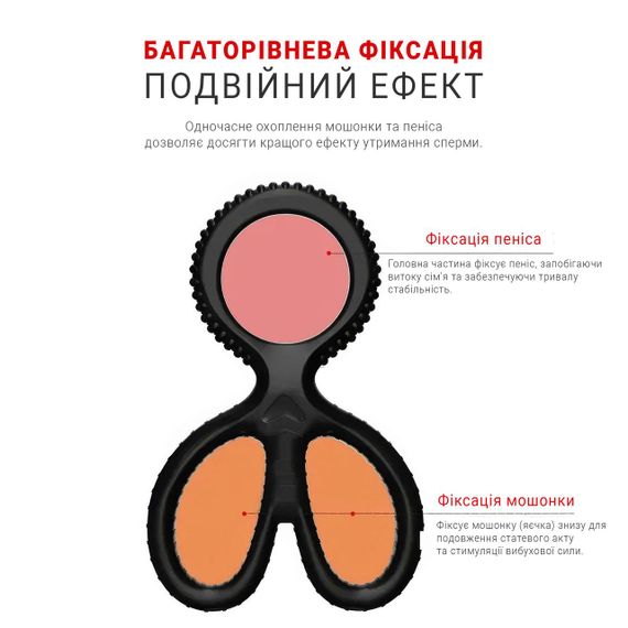 Потрійне силіконове ерекційне кільце для продовження акту і посилення відчуттів, чорне, безпечне та комфортне. | Зображення 4