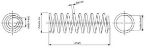 Пружина підвіски SMART CITY-COUPE, SMART CROSSBLADE, SMART CABRIO, MONROE (SP3472)