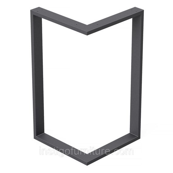 Комплект опор для столу з металу 566×325mm, H=730mm (профільна труба: 60x20mm) | Зображення 3
