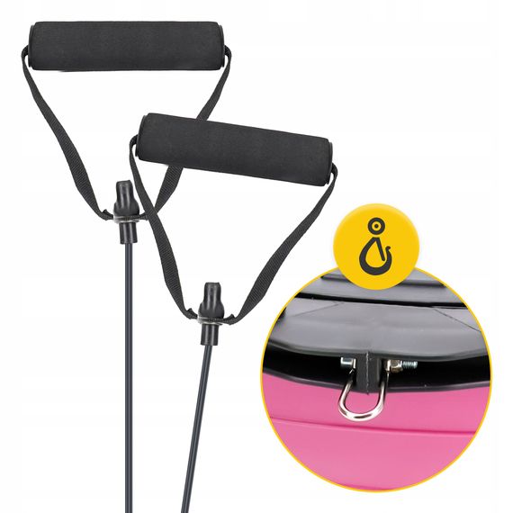 Балансувальна платформа 4FIZJO Bosu Ball 60 см Pink (P-5905973402453) | Зображення 5