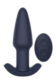 Вибрирующая анальная пробка Dream Toys Startroopers Pluto с пультом управления, черная sexstyle