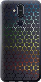 Чехол на Nokia 8.1 Переливающиеся соты "498u-1620-17620"