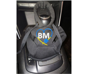 Чехол кофта Худи аксессуар на КПУ  Car Hoodie ВМ сумская область черный подарок автомобилисту 10070