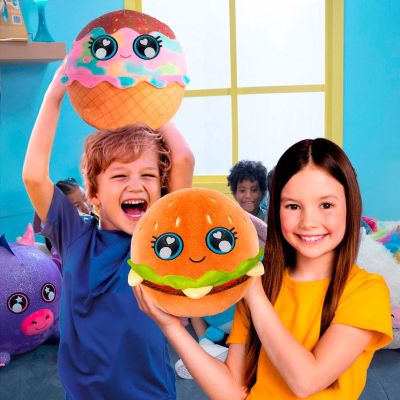 Мягкая игрушка Biggies серии Little Foodies – Бургер (надувная игрушка, насос) (BIG002-BU) | Зображення 5