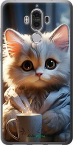 Чохол на Huawei Mate 9 Білий кіт "5646u-425-2448"