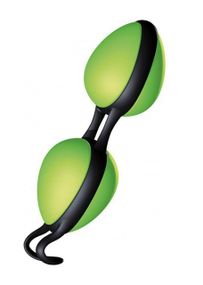 Вагінальні кульки Joyballs secret, Зелено-чорні sexstyle