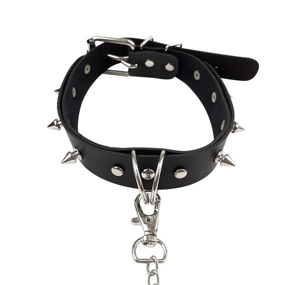 Нашийник з шипами та повідцем Art of Sex - Collar Spikes and Leash | Зображення 5