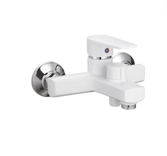 Змішувач для ванни Plamix Oscar-009 Euro White (без шланга та лійки) (PM0634)