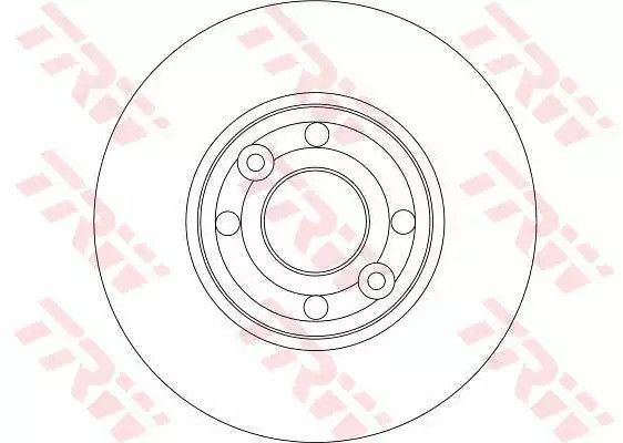 Диск гальмівний (1 шт.) NISSAN Micra/Micra CC/Note, TRW (DF4364) | Зображення 1